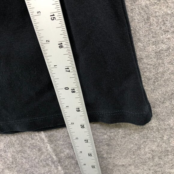 United Colors Of Benneton Off Shoulder Ruffle Top Womens XL Black Cropped - Picture 6 of 8